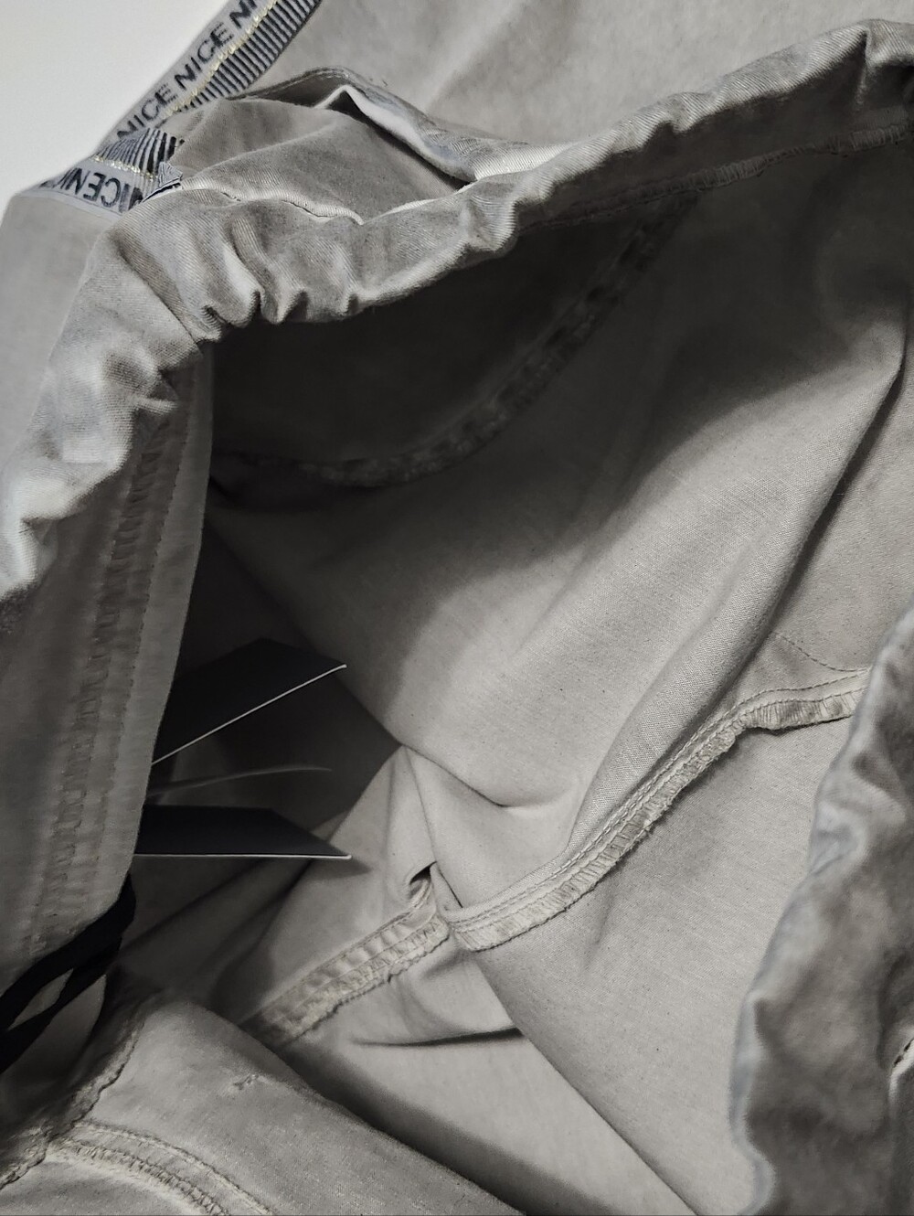 Zabaione Grey Jogger-Style Jeans with Side Print Tape - Picture 5 of 9